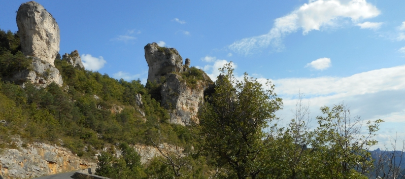 Die Mittelspitze auf der Tour von Les Vignes nach La Malene - 06