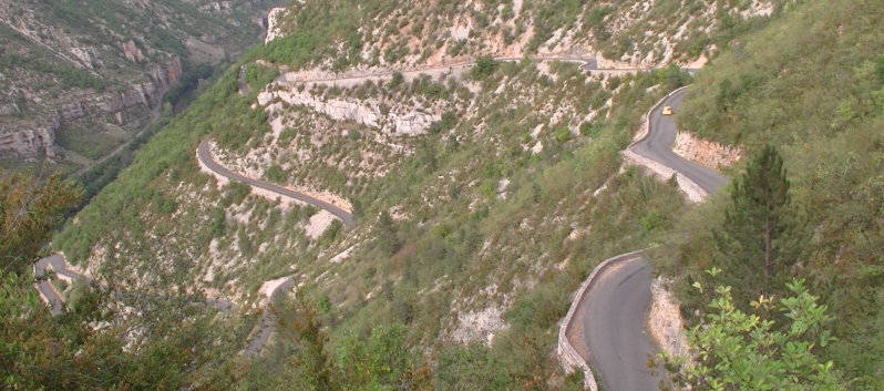 Die Mittelspitze auf der Tour von Les Vignes nach La Malene - 22