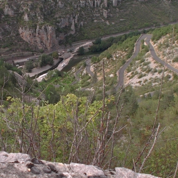 Die Mittelspitze auf der Tour von Les Vignes nach La Malene - 24