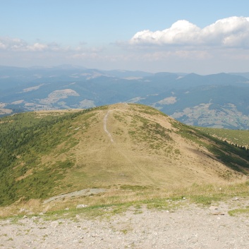 Die Mittelspitze von der Rosssteige auf dem Munti Gihor - 47