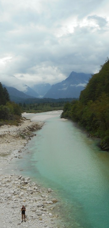 Die Mittelspitze von der Rosteige im der Soccaschlucht in Slowenien - 07