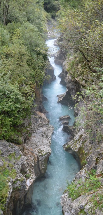 Die Mittelspitze von der Rosteige im der Soccaschlucht in Slowenien - 21