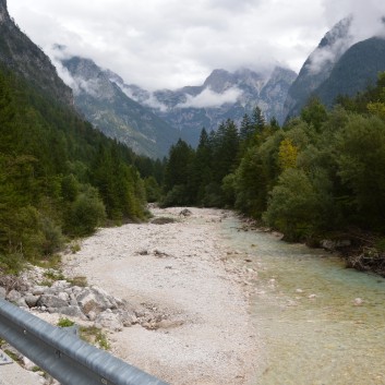 Die Mittelspitze von der Rosteige im der Soccaschlucht in Slowenien - 26