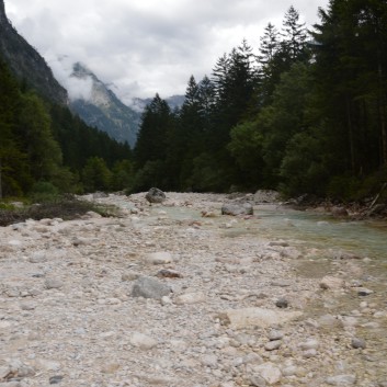 Die Mittelspitze von der Rosteige im der Soccaschlucht in Slowenien - 28