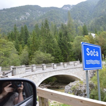 Die Mittelspitze von der Rosteige im der Soccaschlucht in Slowenien - 30