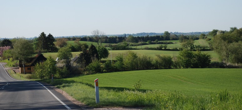 Strecke ber die Groe Belt-Brcke mit den Mittelspitzen von der Rosteige 01