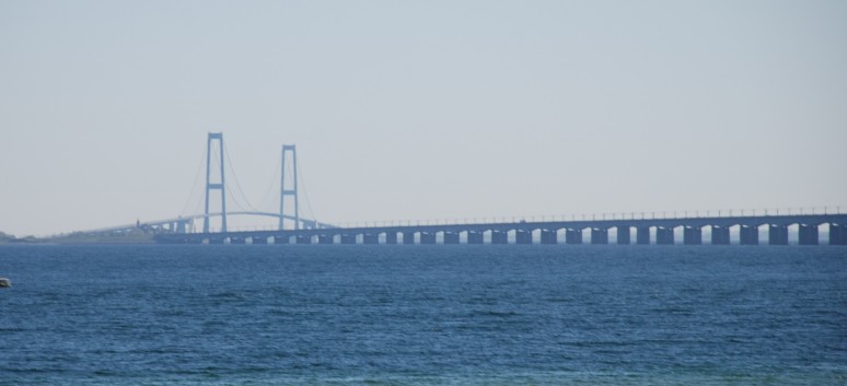 Strecke ber die Groe Belt-Brcke mit den Mittelspitzen von der Rosteige 07