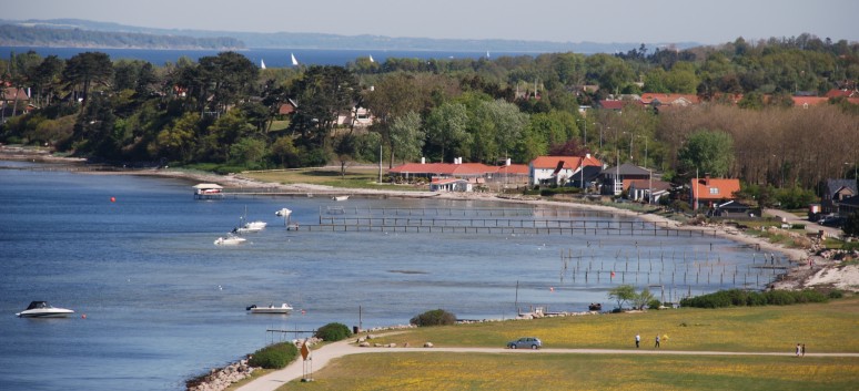 Strecke ber die Groe Belt-Brcke mit den Mittelspitzen von der Rosteige 09