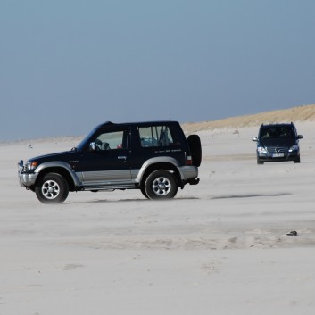 Vejers Strand in Dnemark mit den Mittelspitzen von der Rosteige 17